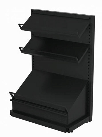 Стеллаж металлический с наклонными полками Евромаркет Фруктовый рай ПОН000002 Стеллаж металлический с наклонными полками Евромаркет Фруктовый рай ПОН000002