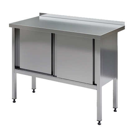 Стол из нержавеющей стали, закрытый, с бортом МХМ Стол из нержавеющей стали, закрытый, с бортом МХМ
