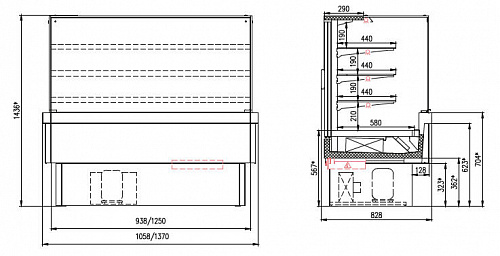 Холодильная витрина Enteco master НЕМИГА CUBE ПС PREMIUM 125 ВВ-0,4-2,4-1-5В кондитерская Холодильная витрина Enteco master НЕМИГА CUBE ПС PREMIUM 125 ВВ-0,4-2,4-1-5В кондитерская