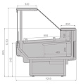 Холодильные витрины Brandford Aurora Slim SQ 125 кондитерские Холодильные витрины Brandford Aurora Slim SQ 125 кондитерские