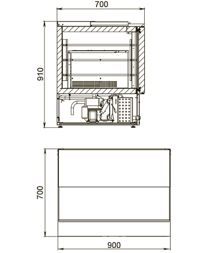 Стол холодильный Polair TMi2GNsal-G Стол холодильный Polair TMi2GNsal-G
