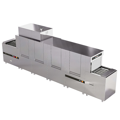 Посудомоечная машина туннельная Abat МПТ-3000К с пальчиковым конвейером (левая) Посудомоечная машина туннельная Abat МПТ-3000К с пальчиковым конвейером (левая)