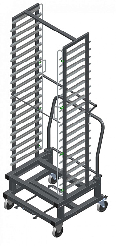 Тележка Abat ТДШ-40-1/1 для ШОК-40-01 Тележка Abat ТДШ-40-1/1 для ШОК-40-01