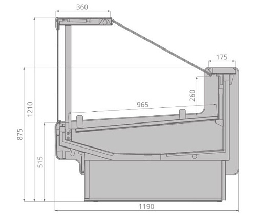 Холодильные витрины Brandford Aurora SQ 190 Холодильные витрины Brandford Aurora SQ 190