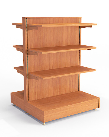 Стеллаж островной двухсторонний Евромаркет для вина и алкоголя Стеллаж островной двухсторонний Евромаркет для вина и алкоголя