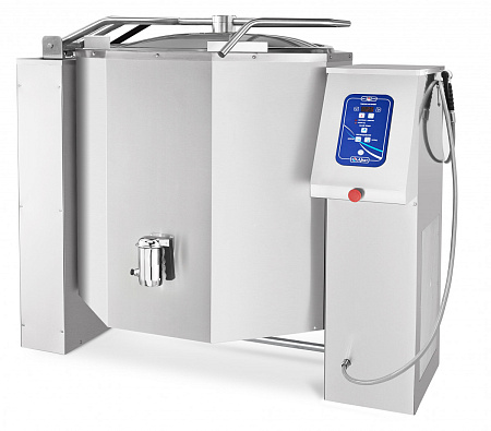 Опрокидываемый котел с автоматическим приводом Abat КПЭМ-350-О со сливным краном Опрокидываемый котел с автоматическим приводом Abat КПЭМ-350-О со сливным краном